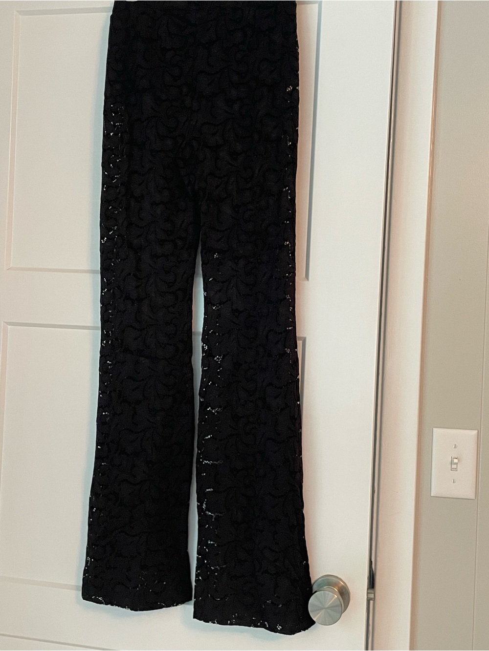 Calzedonia Flared Lace Pant, Black S - Picture 5 of 7